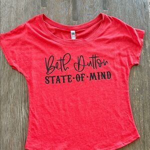 Beth Dutton Yellowstone wide neck tee - made in the USA 🇺🇸 - Super soft!